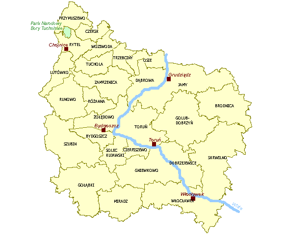 Nadleśnictwa Regionalnej Dyrekcji Lasów Państwowych w Toruniu